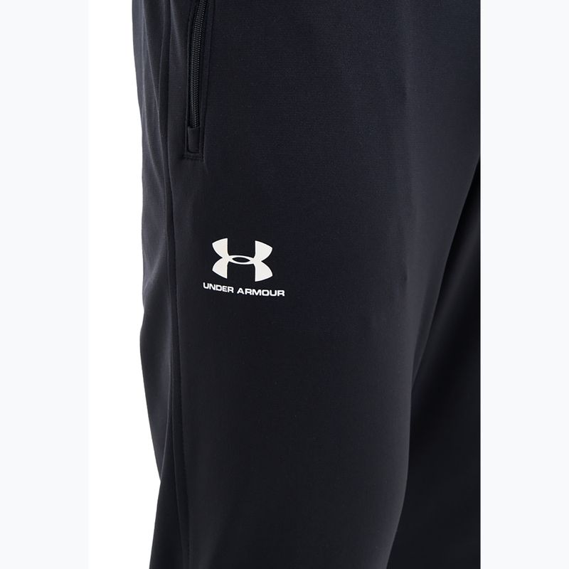 Herren Under Armour Sportstyle Tricot Jogger schwarz/weiß Hose 5