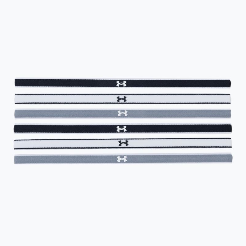 Unter Armour Ua Mini Stirnbänder 0 4  6pcs grau-schwarz-weiß 1286016-005 2