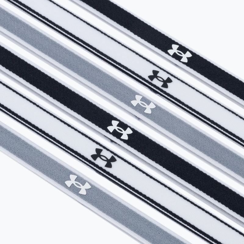 Unter Armour Ua Mini Stirnbänder 0 4  6pcs grau-schwarz-weiß 1286016-005 3