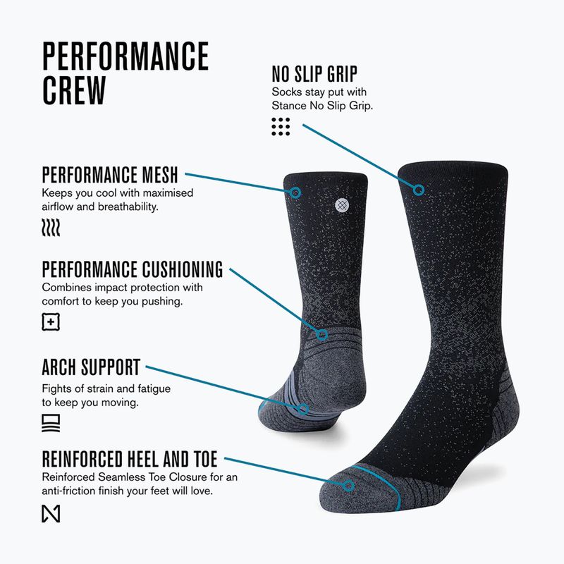 Socken Stance Icon Sport Crew black 4