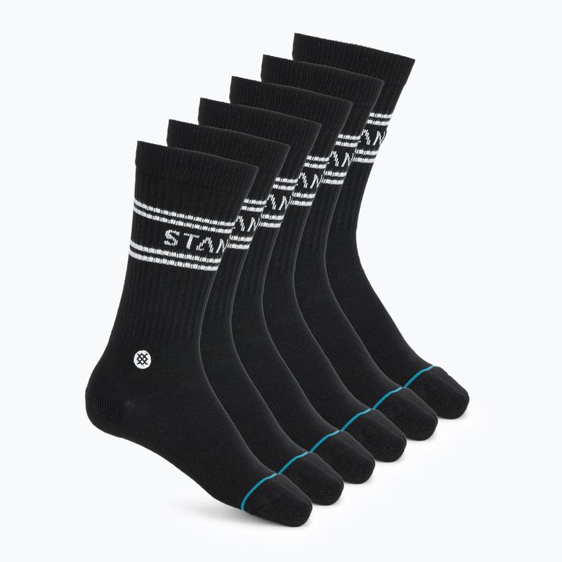 Stance Basic Crew Socken 6 Paar schwarz