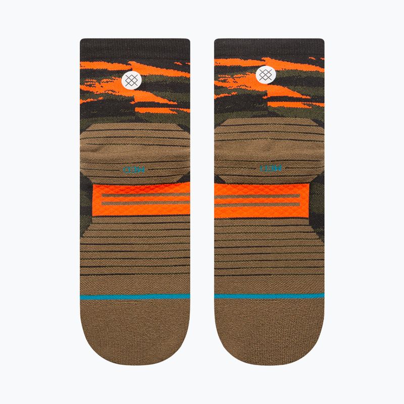 Stance Primal Light Quarter olive Laufsocken