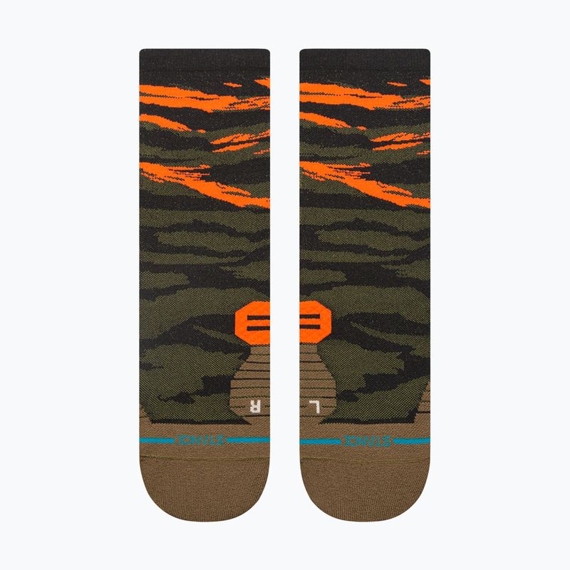Stance Primal Light Crew olive Laufsocken 2