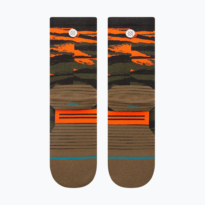 Stance Primal Light Crew olive Laufsocken