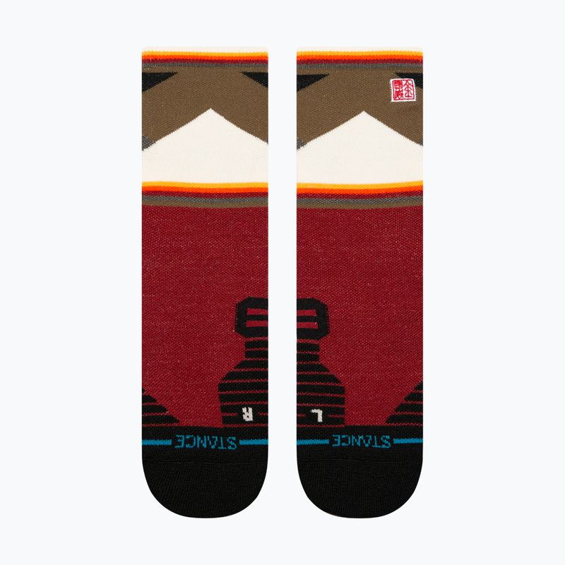 Stance Jimmy Chin Mid Wool Crew Laufsocken rot 2