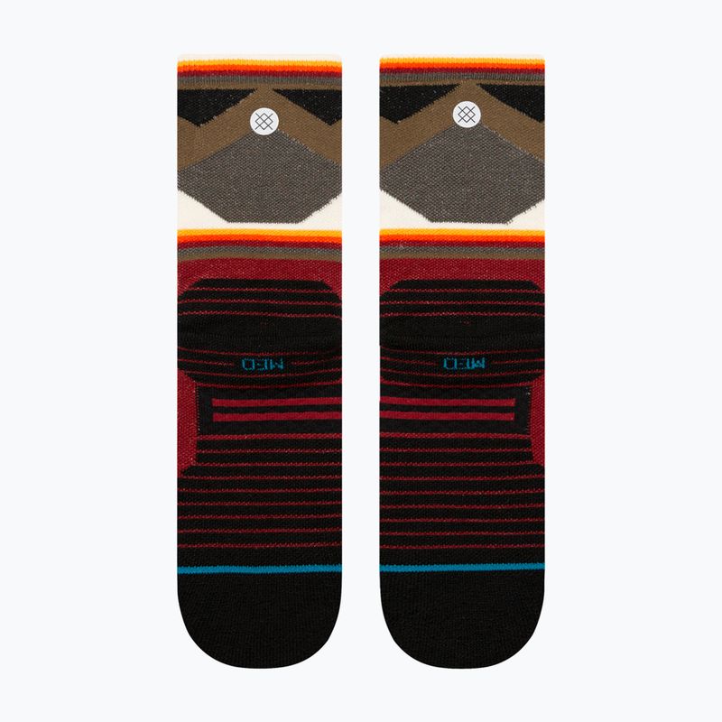 Stance Jimmy Chin Mid Wool Crew Laufsocken rot 3
