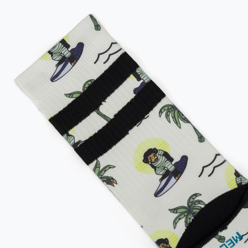 Socken Stance Surfin Monkey Crew white 3