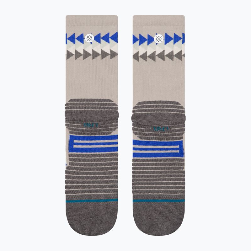 Socken Stance Triad Mid Ribbed Crew grey 3