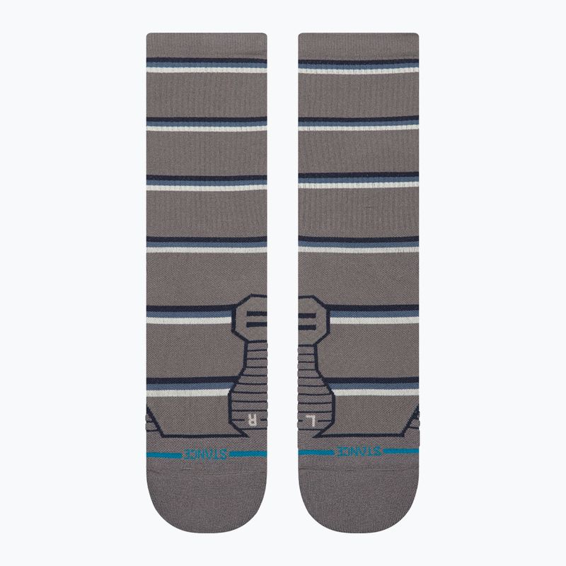 Socken Stance Multistripe Run Ribbed Crew dark/grey 2