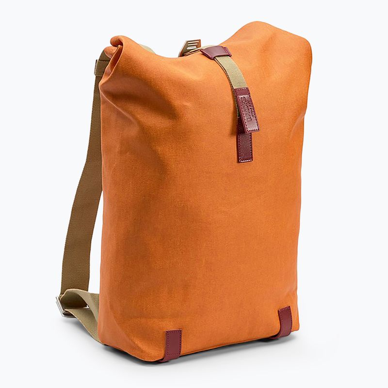 City Rucksack Brooks England Pickwick Cotton Canvas 26 l goose beak/marron 2