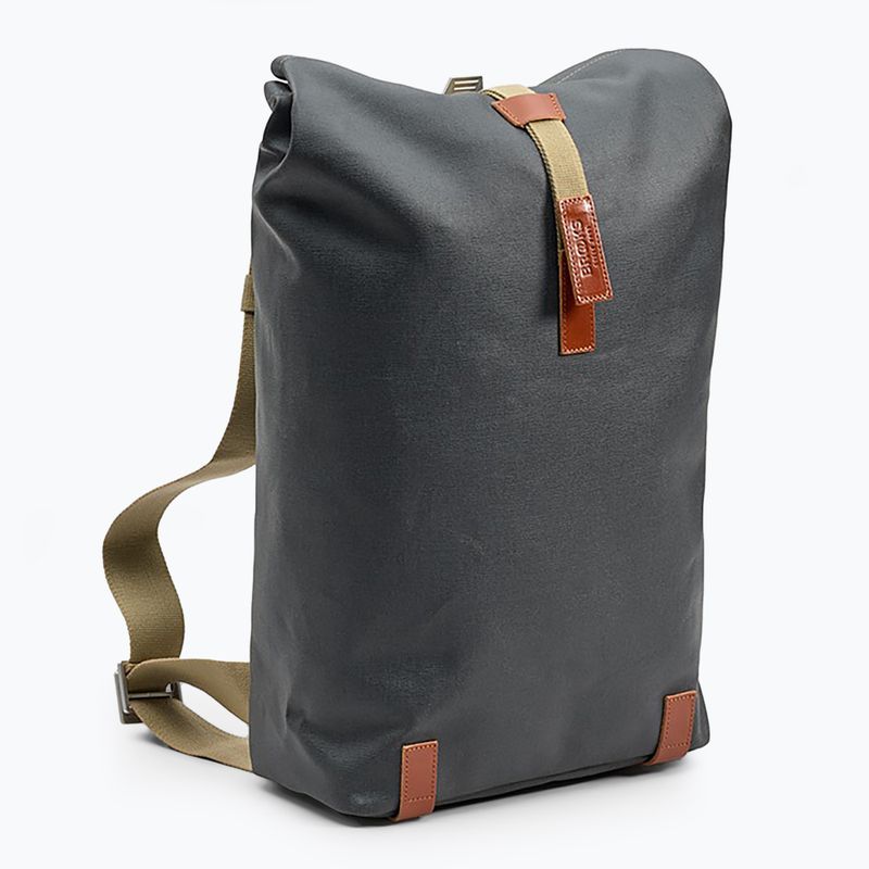 City Rucksack Brooks England Pickwick Cotton Canvas 26 l grey/honey 2