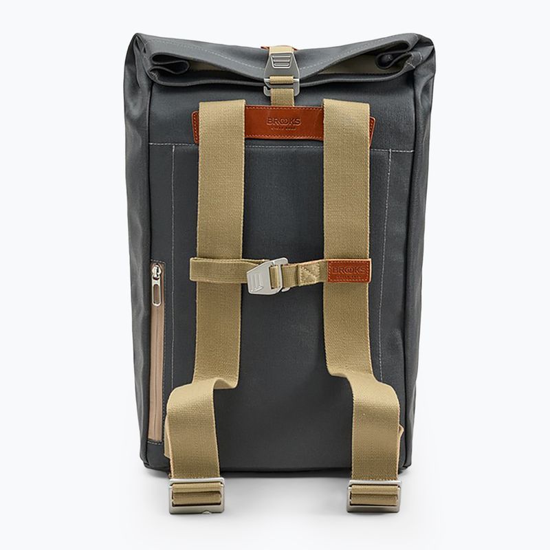City Rucksack Brooks England Pickwick Cotton Canvas 26 l grey/honey 3