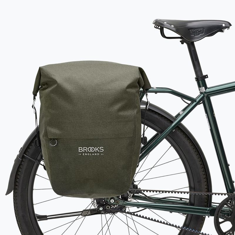 Fahrradtasche Brooks England Scape Pannier Large 18-22 l mud green 6
