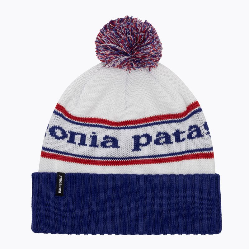 Patagonia Powder Town Wintermütze Park Stripe / Viking blau 5