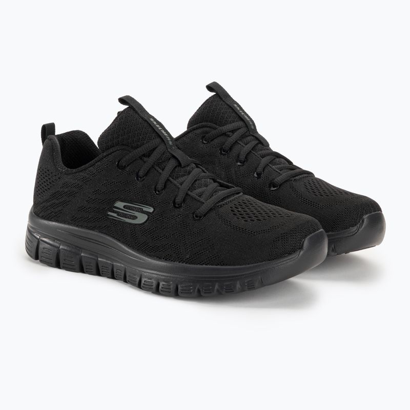 SKECHERS Graceful Get Connected Damen Trainingsschuhe schwarz 4