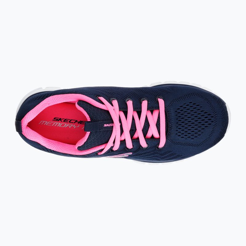 SKECHERS Graceful Get Connected Damen Trainingsschuhe navy/hot pink 10