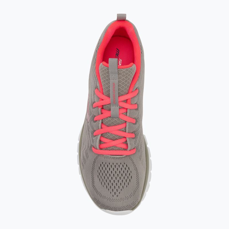 Schuhe Damen SKECHERS Graceful Get Connected gray/coral 5