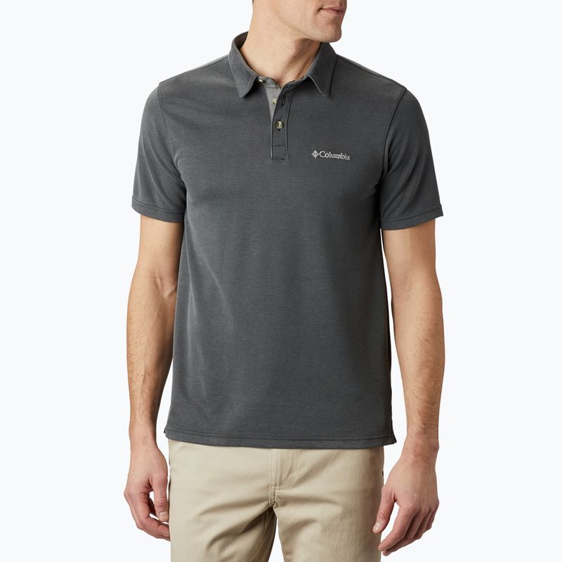 Columbia Nelson Point Herren Poloshirt grau 1772721011