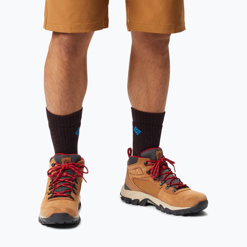 Columbia Newton Ridge Plus II Suede WP elk/bergrot Herren-Trekkingstiefel 15