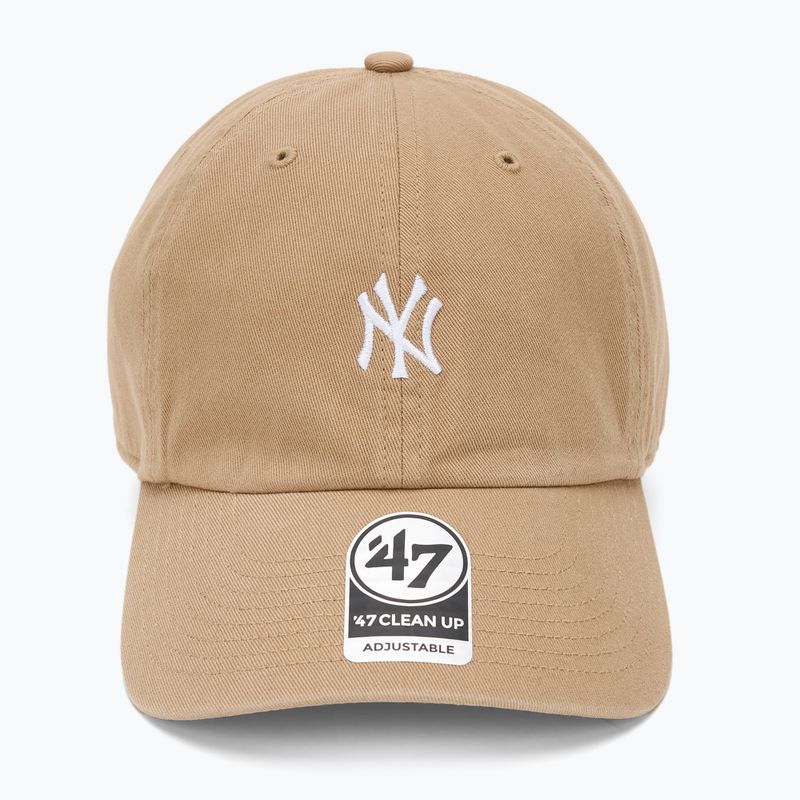 47 Marke MLB New York Yankees Base Runner Kappe CLEAN UP khaki 2