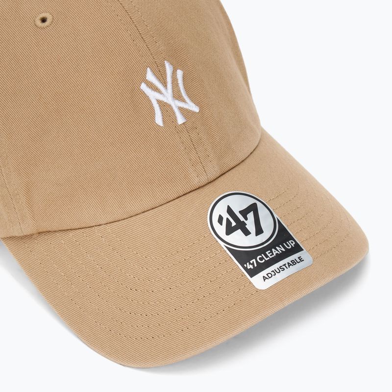 47 Marke MLB New York Yankees Base Runner Kappe CLEAN UP khaki 3