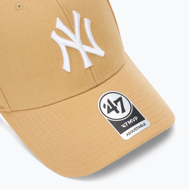 47 Marke MLB New York Yankees MVP Licht tan Baseballmütze 3