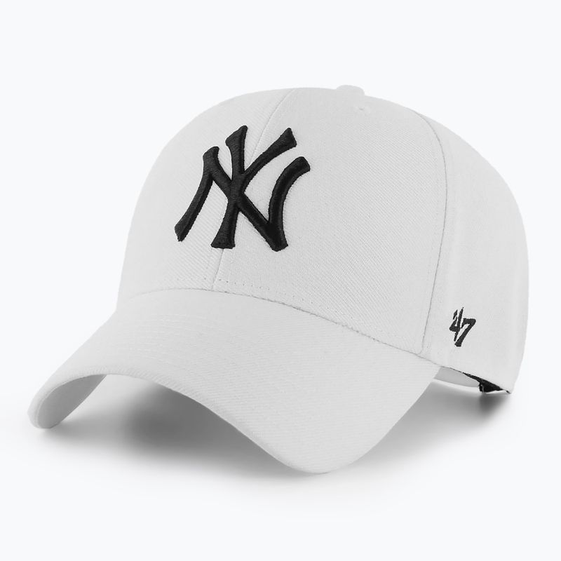 47 Brand MLB New York Yankees MVP SNAPBACK weiße Baseballmütze