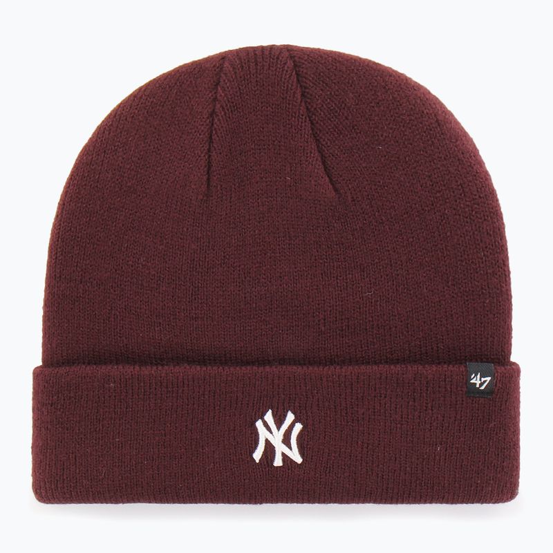 Wintermütze 47 Brand MLB New York Yankees Centerfield dark maroon