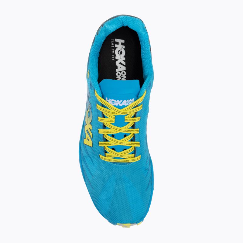 Herren Laufschuhe HOKA Evo Jawz cyan/citrus 6