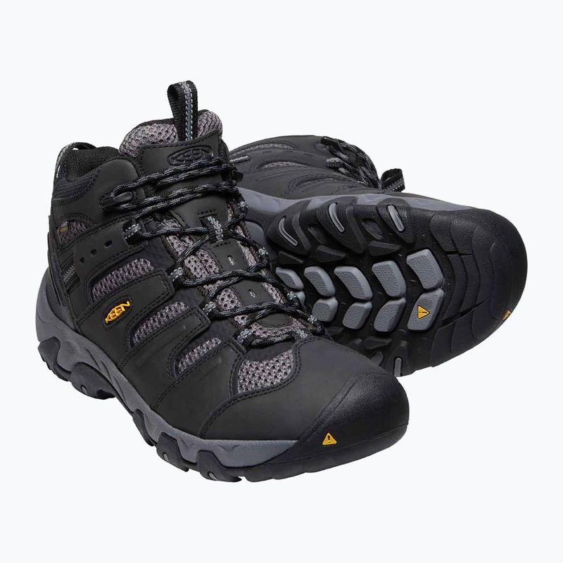 Herren-Trekking-Stiefel KEEN Koven Mid Wp schwarz-grau 1020210 15