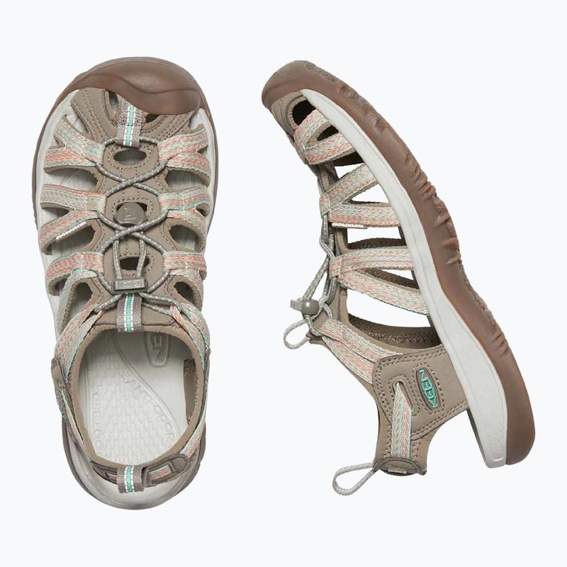 KEEN Whisper traupe/coral Damen Trekking Sandalen 10