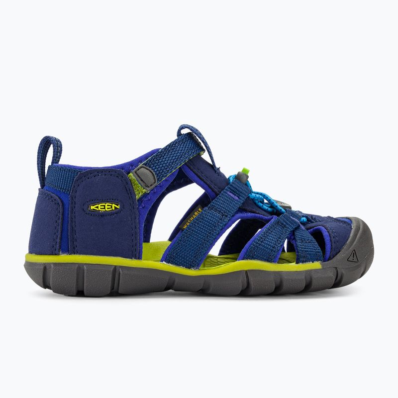 KEEN Seacamp II CNX Kindersandale blau/chartreuse 2