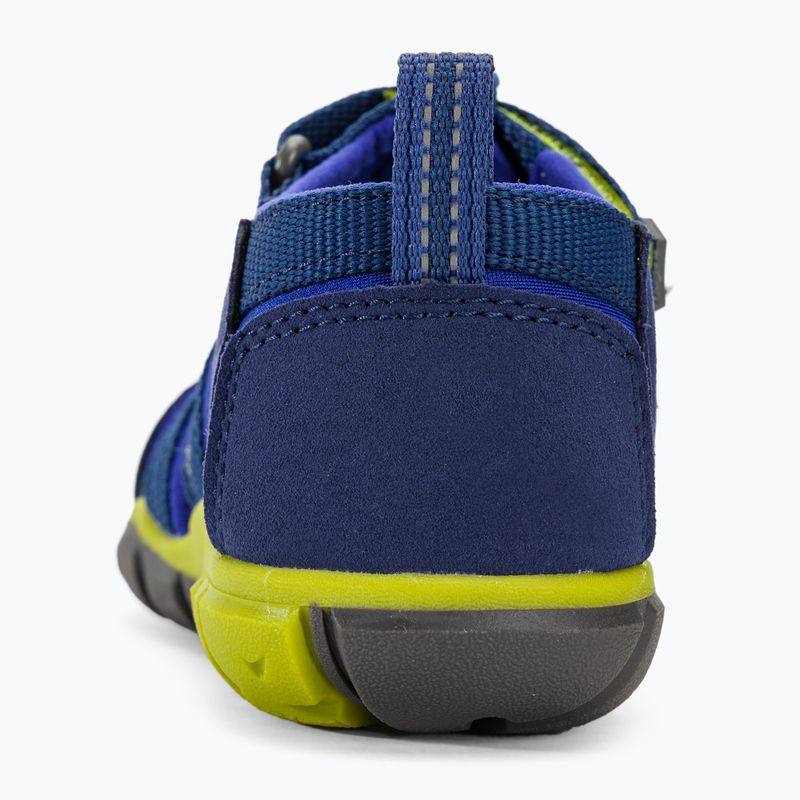 KEEN Seacamp II CNX Kindersandale blau/chartreuse 7