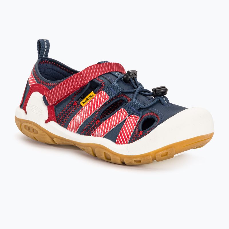 KEEN Knotch Creek Kinder-Trekking-Sandalen navy/stripes