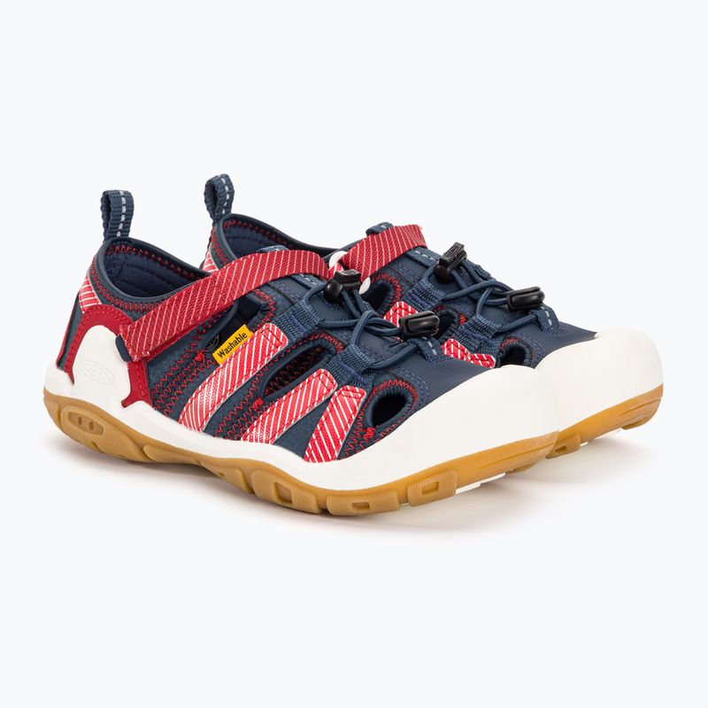 KEEN Knotch Creek Kinder-Trekking-Sandalen navy/stripes