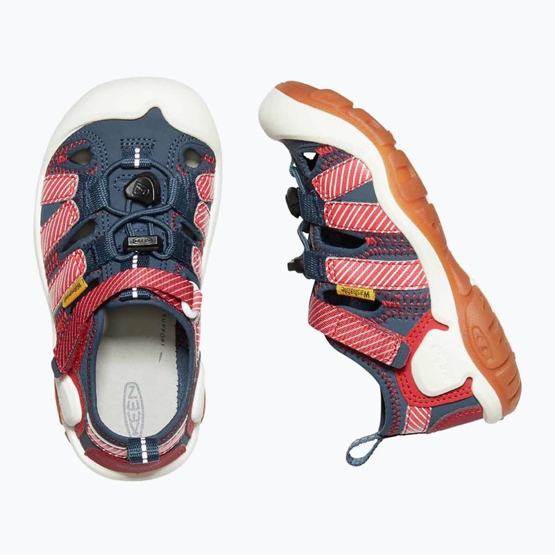 KEEN Knotch Creek Kinder-Trekking-Sandalen navy/stripes