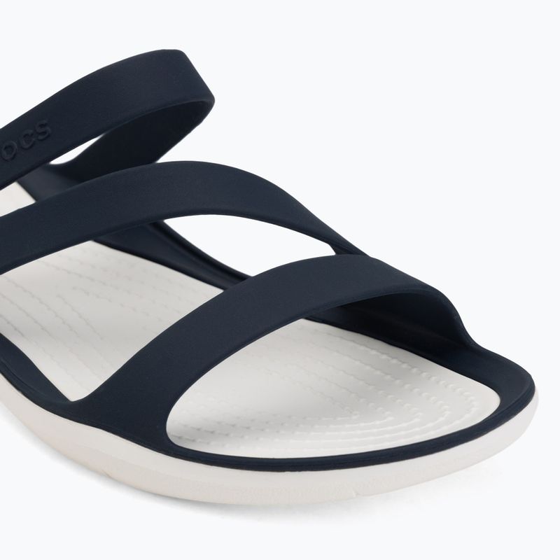 Damen-Pantoletten Crocs Swiftwater Sandal navy/white 7