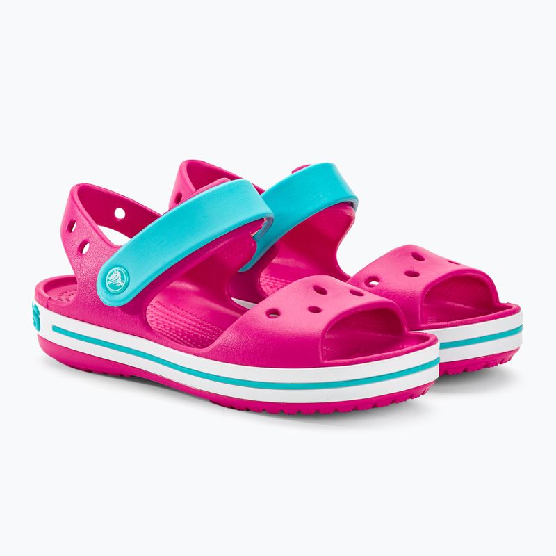 Crocs Crockband Kinder Sandalen candy pink/pool 4