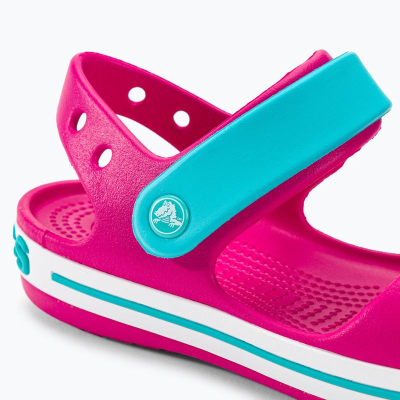 Crocs Crockband Kinder Sandalen candy pink/pool 8