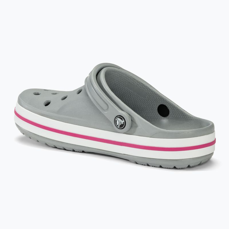 Crocs Bayaband Clog Flip-Flops hellgrau/candy pink 3