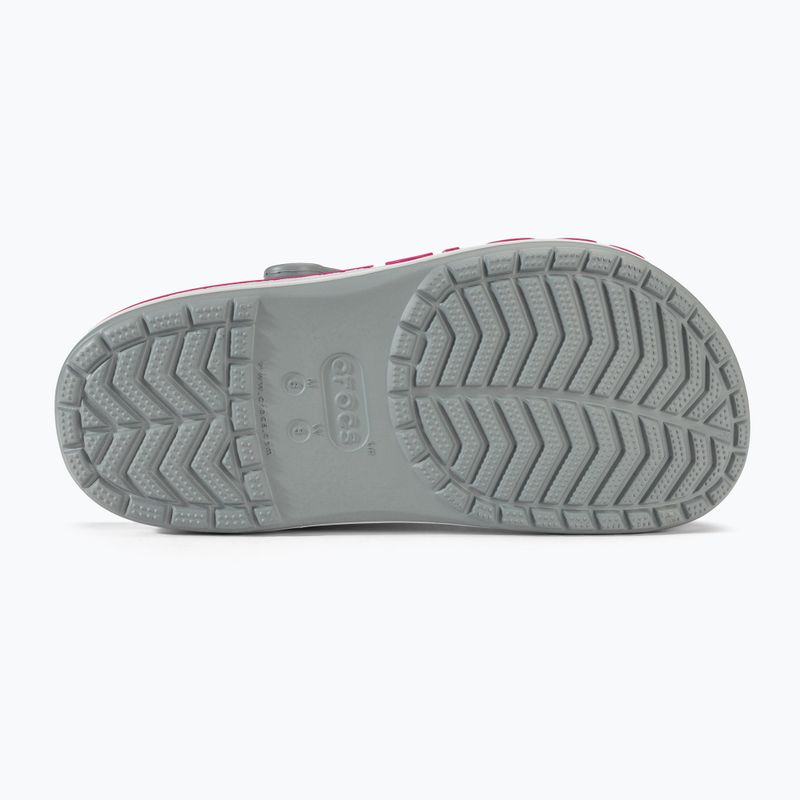 Crocs Bayaband Clog Flip-Flops hellgrau/candy pink 5