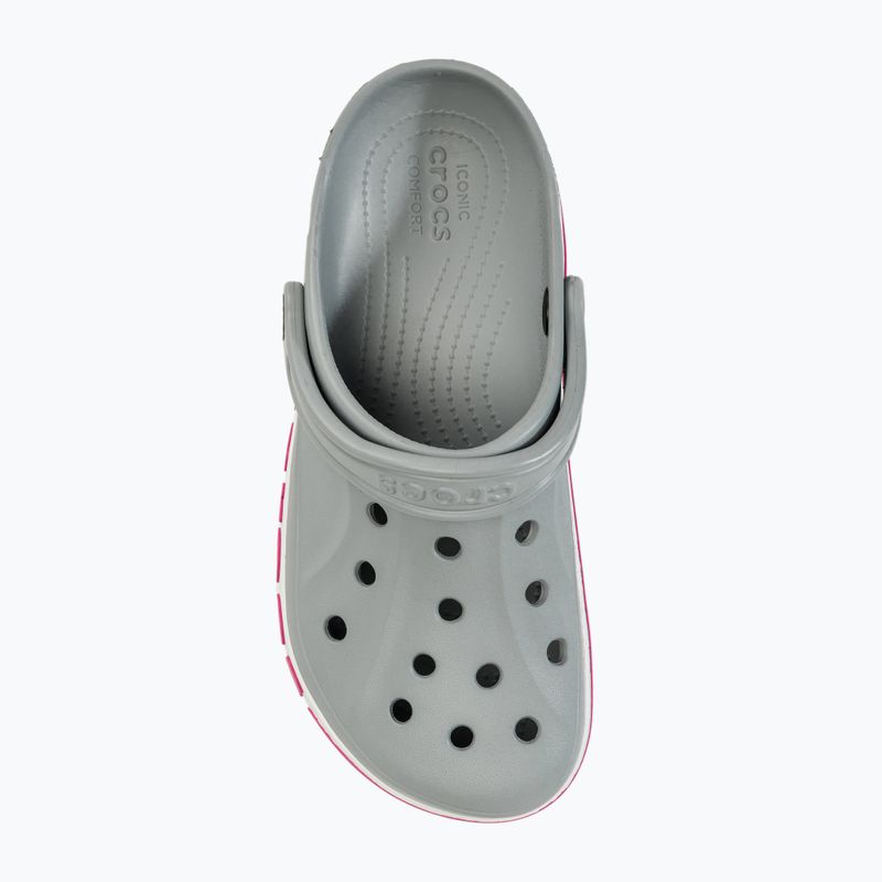 Crocs Bayaband Clog Flip-Flops hellgrau/candy pink 6
