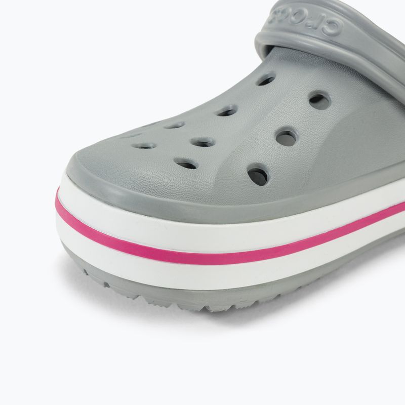 Crocs Bayaband Clog Flip-Flops hellgrau/candy pink 8