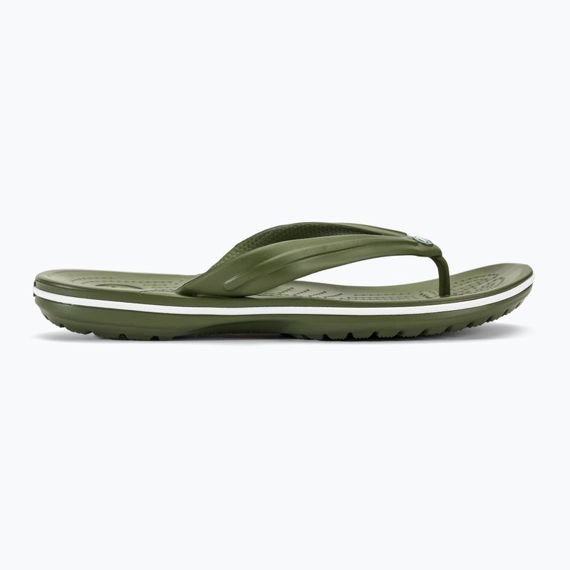 Crocs Crocband Flip Armee grün/weiß Pantoletten 2