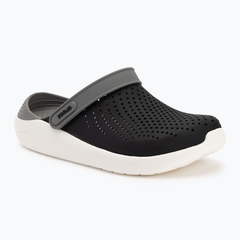 Crocs LiteRide Clog schwarz/rauchfarbene Flip-Flops