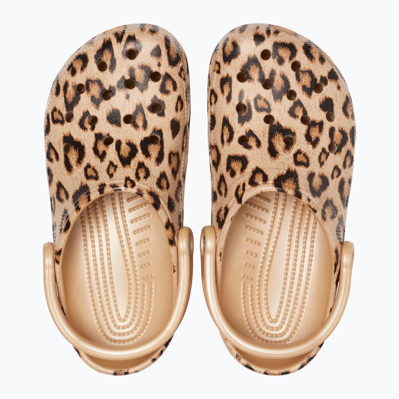 Crocs Classic Gedruckte Clog Pantoletten beige 205838-98R 13
