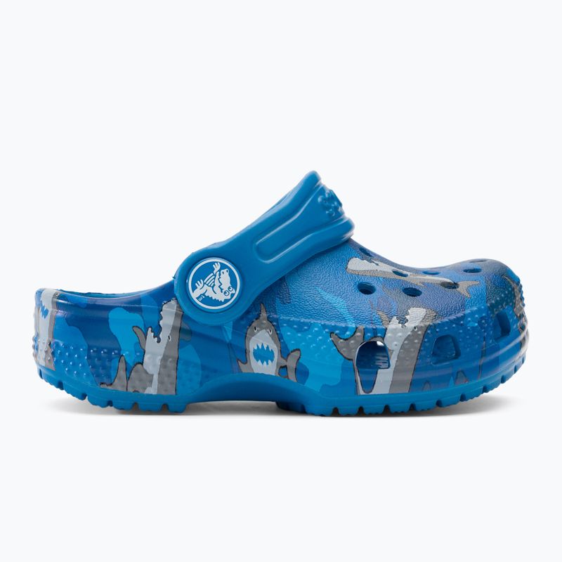 Crocs Classic Shark Clog prep blau Kinder-Flip-Flops 3