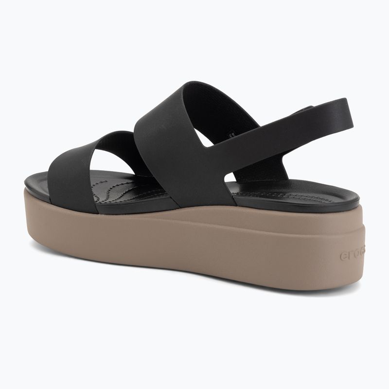Damen-Sandalen  Crocs Brooklyn Low Wedge black/mushroom 3
