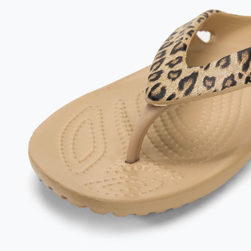 Flip-Flops Damen Crocs Kadee II Leopard leopard/gold 7