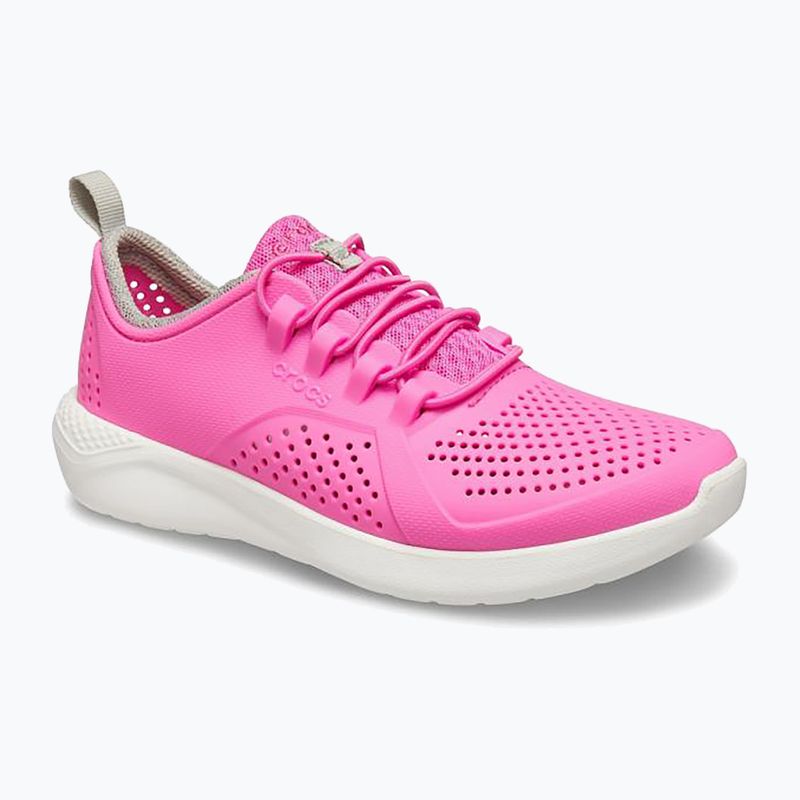Crocs LiteRide Pacer electric rosa/weiß Kinderschuhe